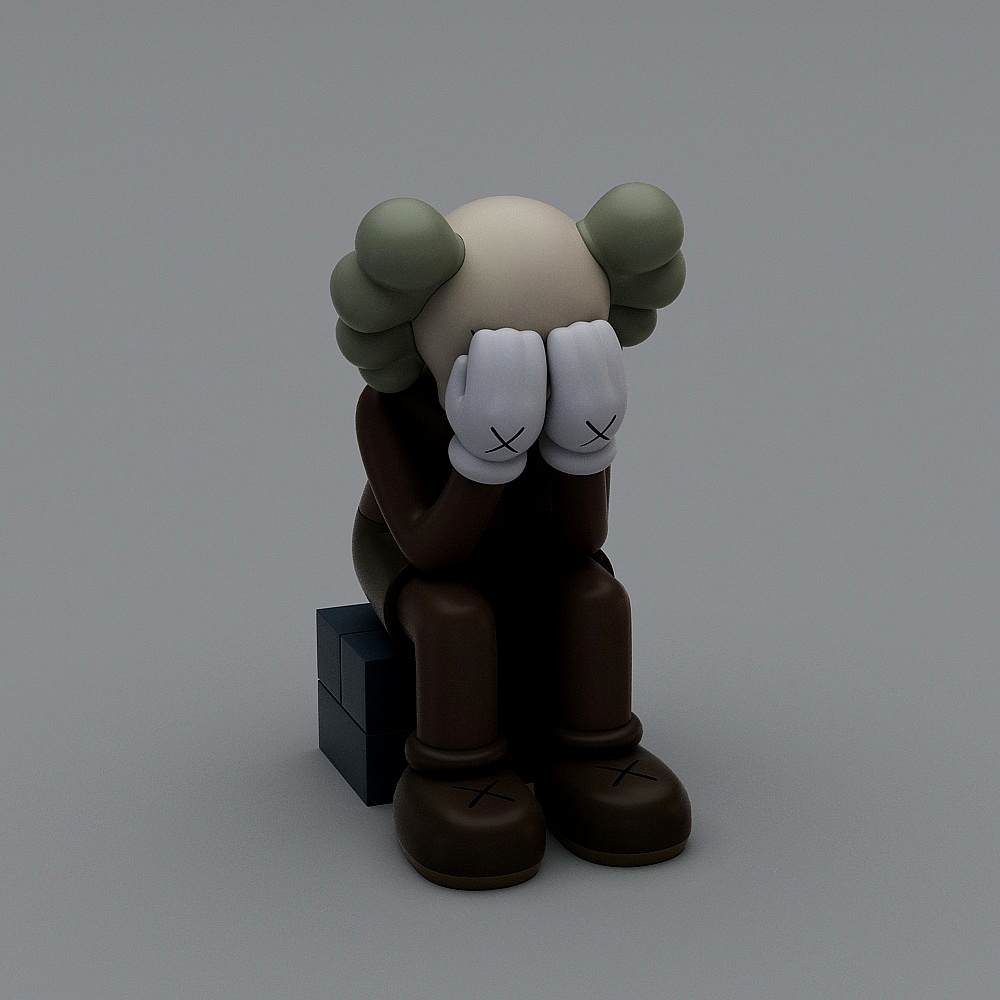 OriginalFake Kaws Doll Sculpture-3