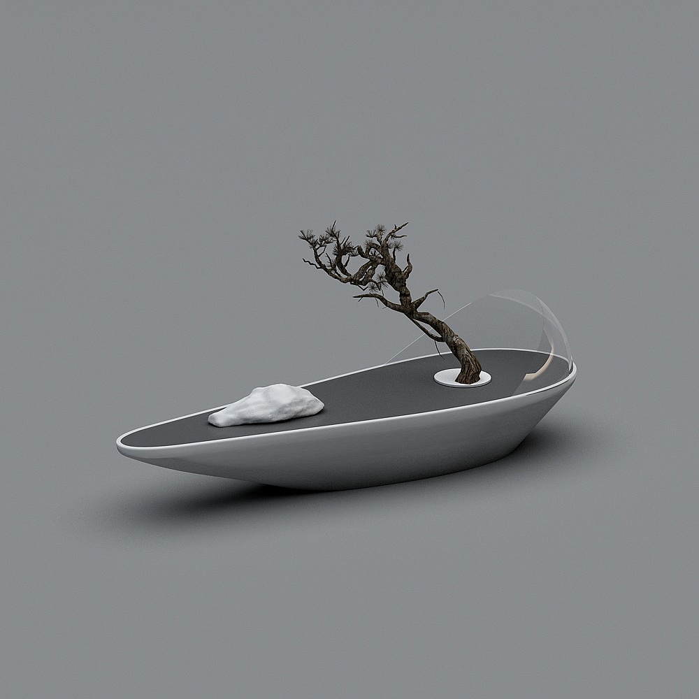 The design of the new Chinese landscape sculpture at the Shimao Sales Center in Hangzhou