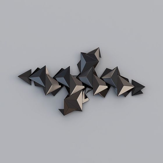 Luminous Arrow Cluster 3D model for Modern Design