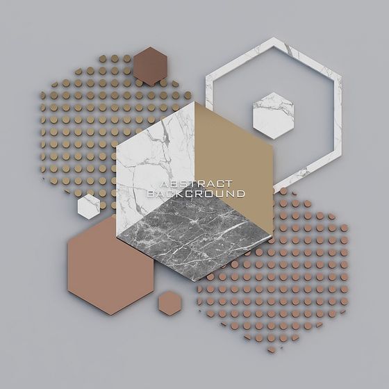 Abstract Background 3D model for Creative Projects