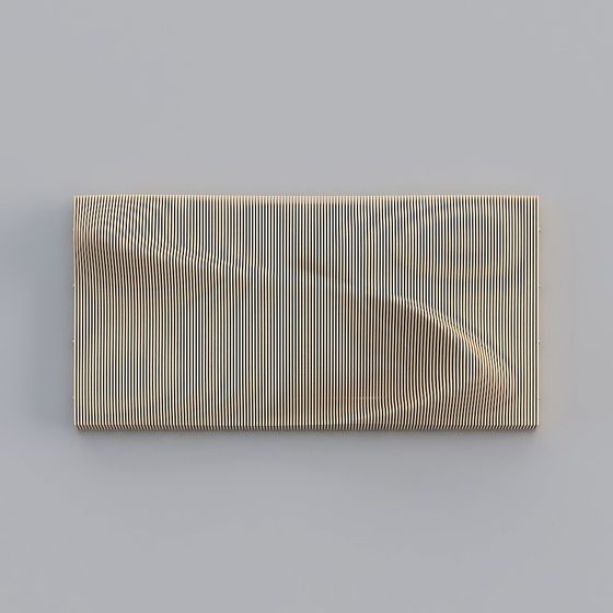 Rippled Wood Panel 3D model for Creative Projects