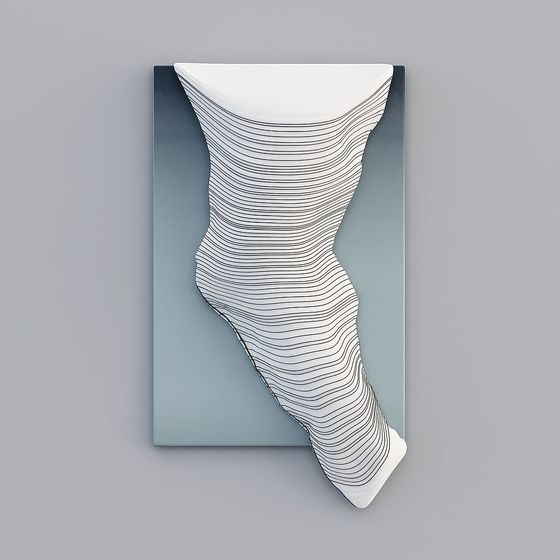 Flowing Sculpture 3D model for Creative Projects