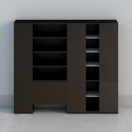 Urban Storage Cabinet 3D model for Contemporary Interiors