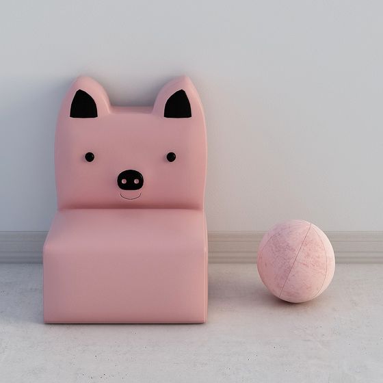 Charming PupPillow 3D model for Playful Interiors