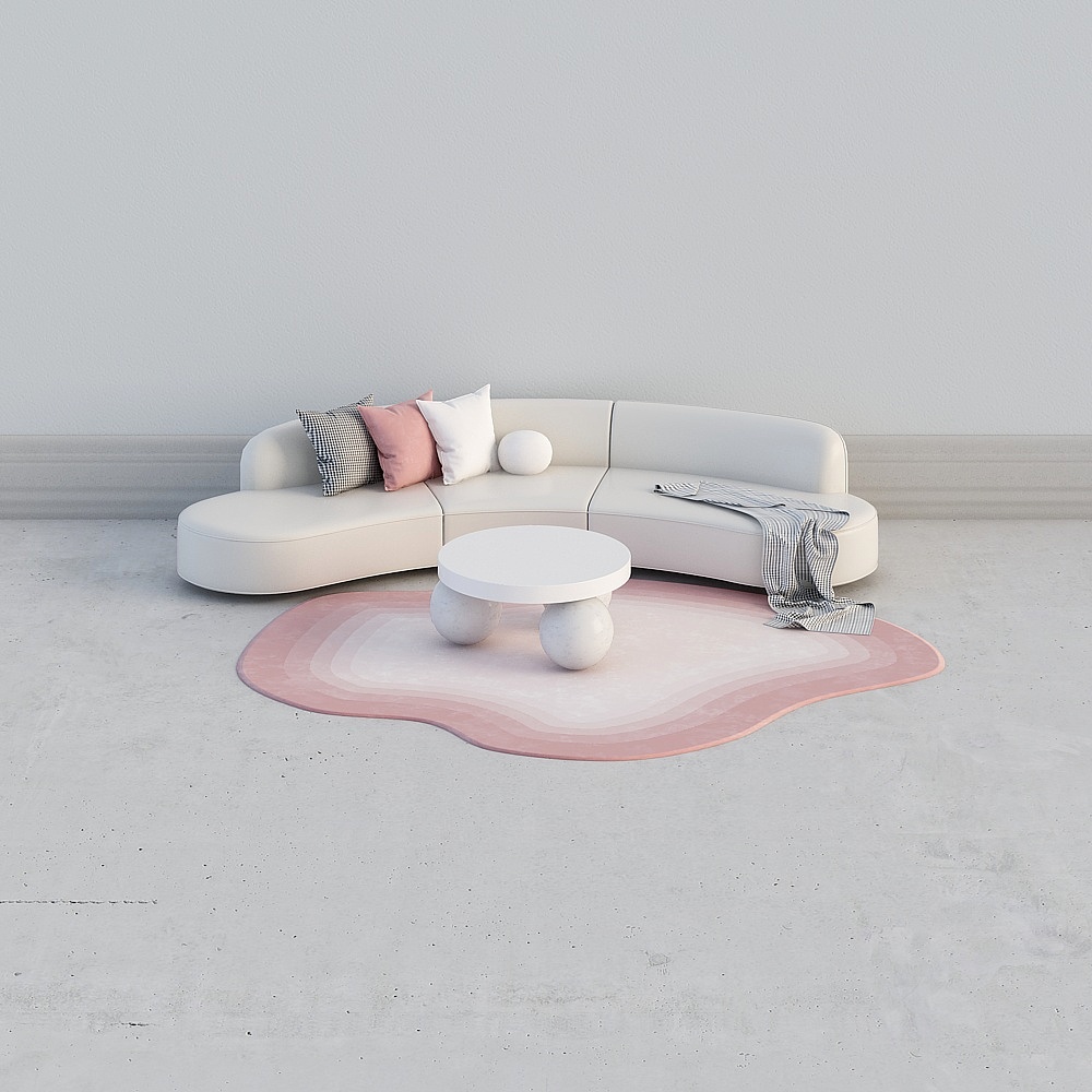 플라잉 뷰 디자인 현대적인 거실 - 소파 커피 테이블 조합