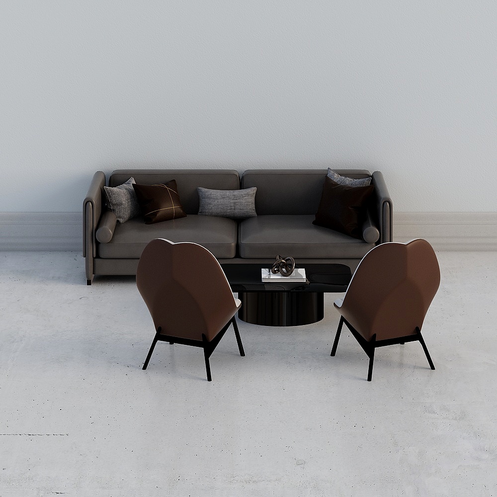 Yu Yu design Dexu Xin'an County sales office reception area - sofa coffee table combination