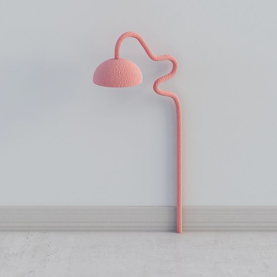 Wave Lamp 3D model for Unique Interiors