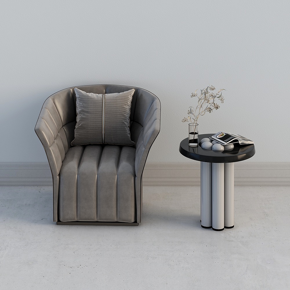 Salon moderne - combinaison canapé table basse