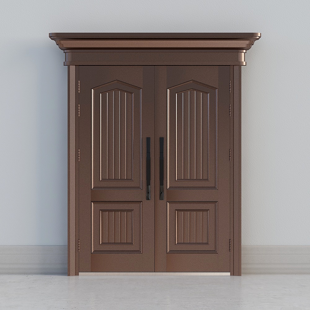 traditional european beown door