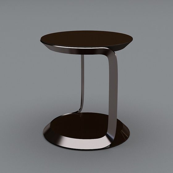 Minimalist Round Table 3D model for Modern Interiors