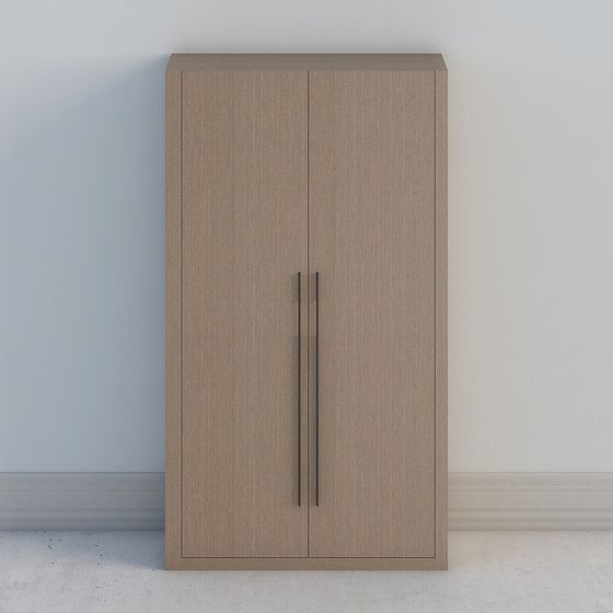 Stylish Low-Polygon Wardrobe 3D Model for Modern Spaces
