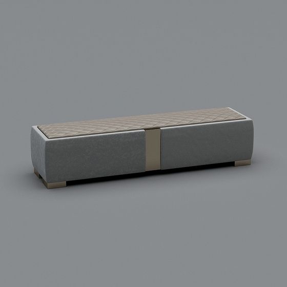 Modern Sofa Stool 3D model for Stylish Spaces