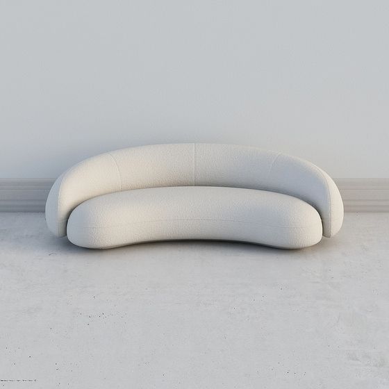 Elegant Minimalist Sofa 3D model