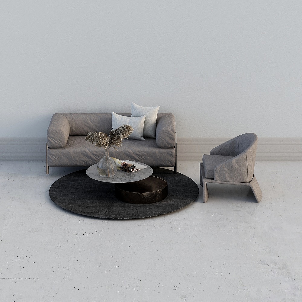 Modern clothing store - sofa combination