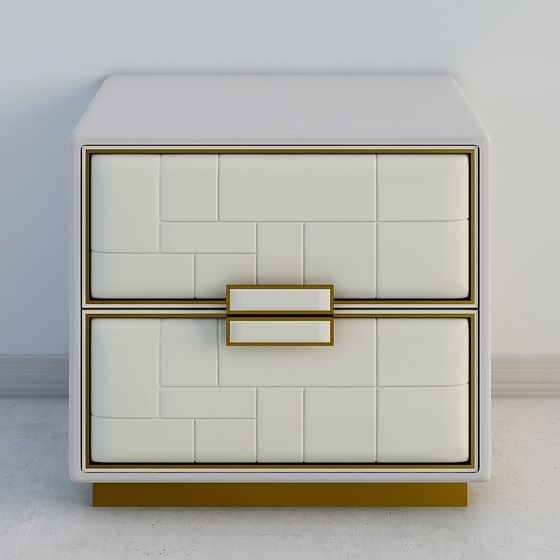 Art Deco Nightstand 3D model