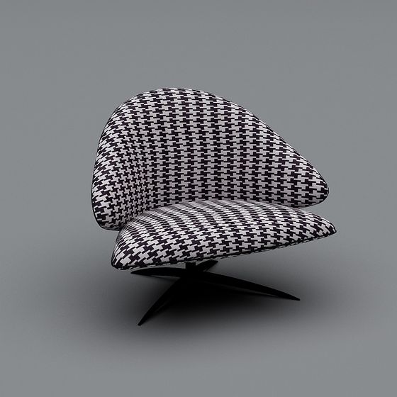 Stylish Low-Poly Armchair 3D model