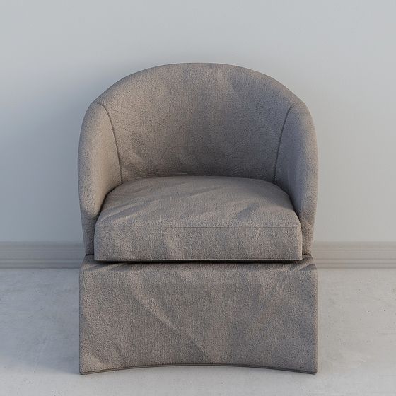 Comfortable Curved Sofa 3D Model