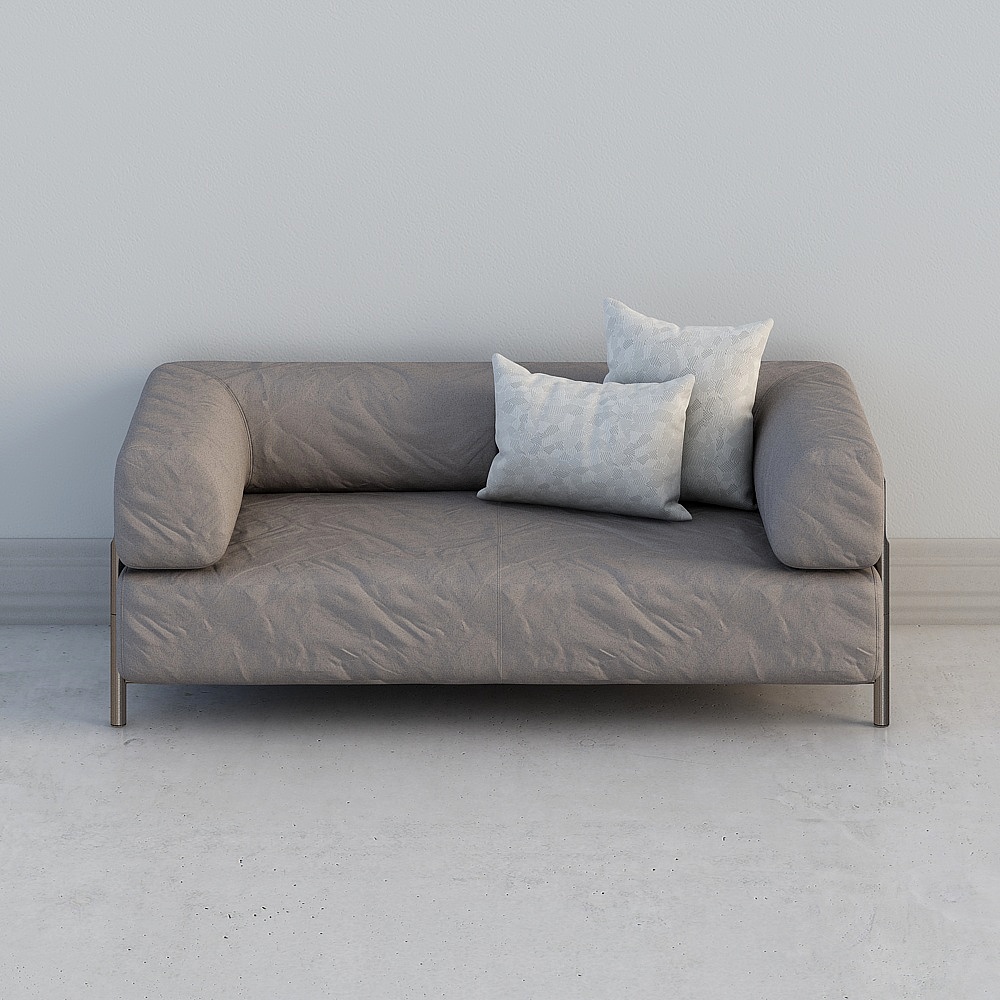Modern Low-Poly Sofa 3D model for Stylish Interiors