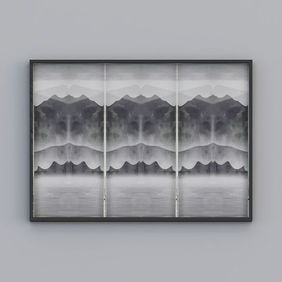 Misty Mountain Peaks 3D model