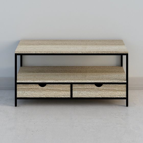 Industrial Style Storage Cabinet 3D model