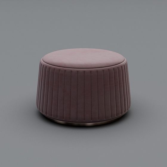 Comfortable Round Stool 3D model for Modern Interiors
