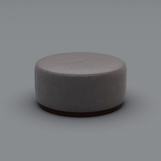 Stylish Round Stool 3D model for Interior Spaces