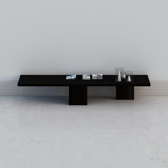 Sleek Floating Long Table 3D model