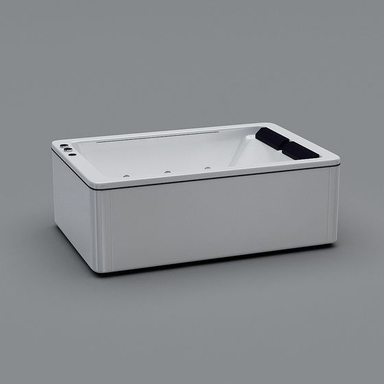 Sleek Minimalist Bathtub 3D model