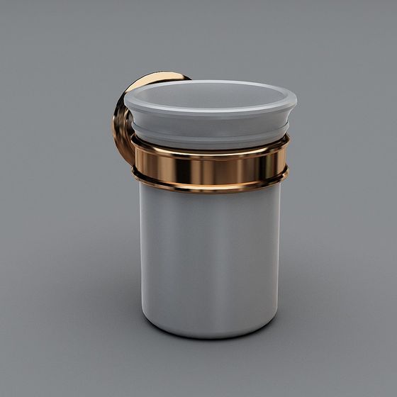 Elegant Wall-Mounted Cup Rack 3D Model