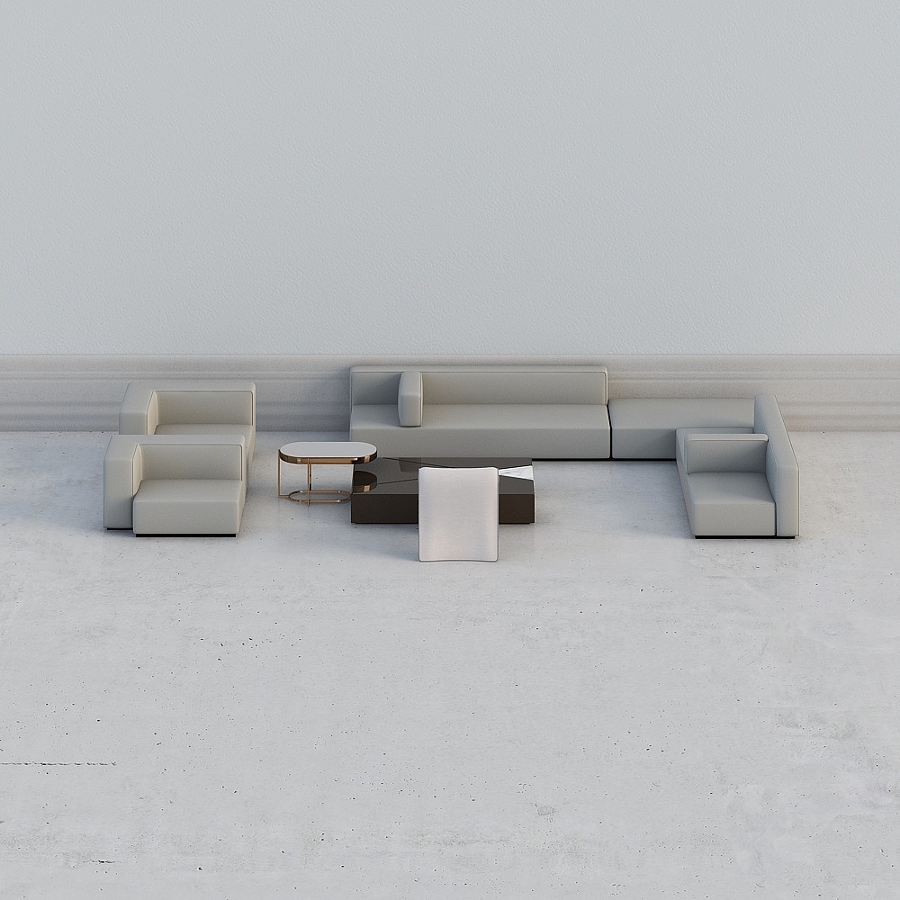 Matrix vertical modern sales office reception area - sofa combination