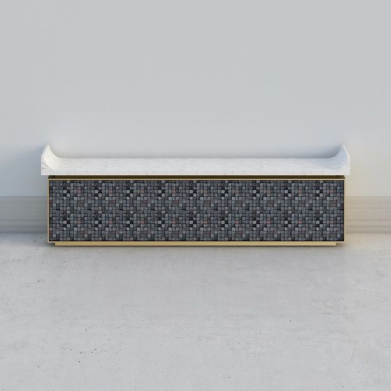 Urban Art Bench 3D model for Modern Spaces