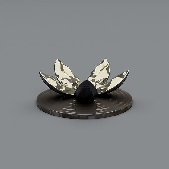 Water Lily 3D model - Low Poly and High Detail