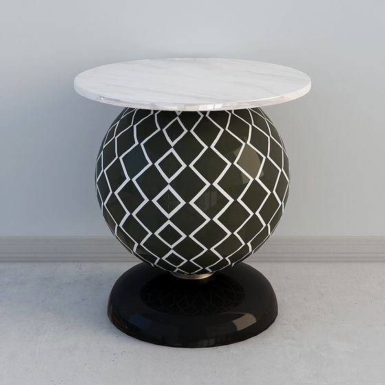Elegant Round Table 3D model Design