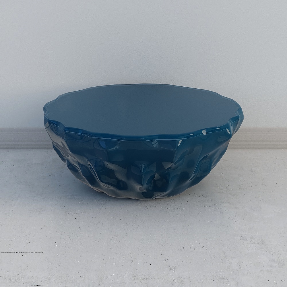 Zero square design modern light luxury living room - coffee table