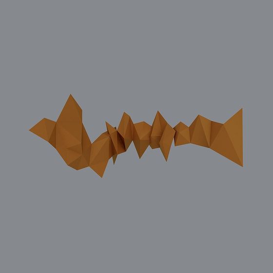 Mountain Ridge Low-Poly 3D model