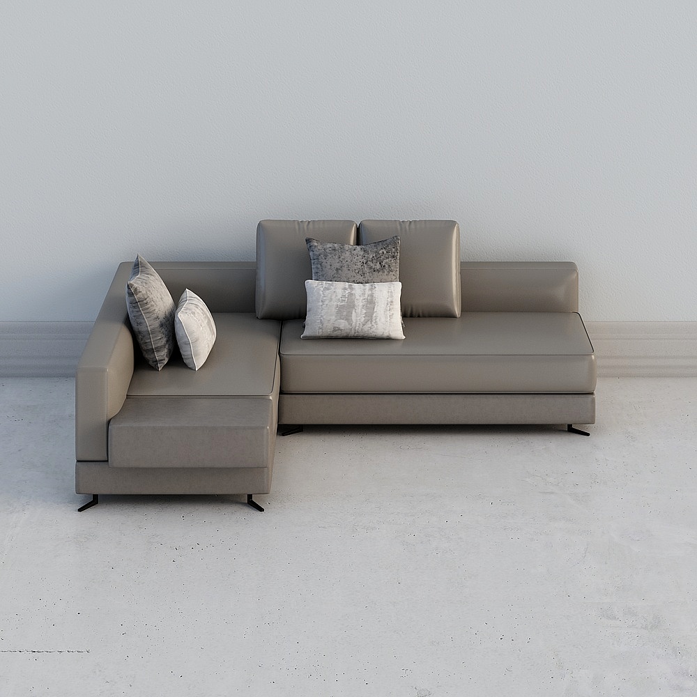 Deep Park Yue design Modern sales office reception area - L-shaped sofa