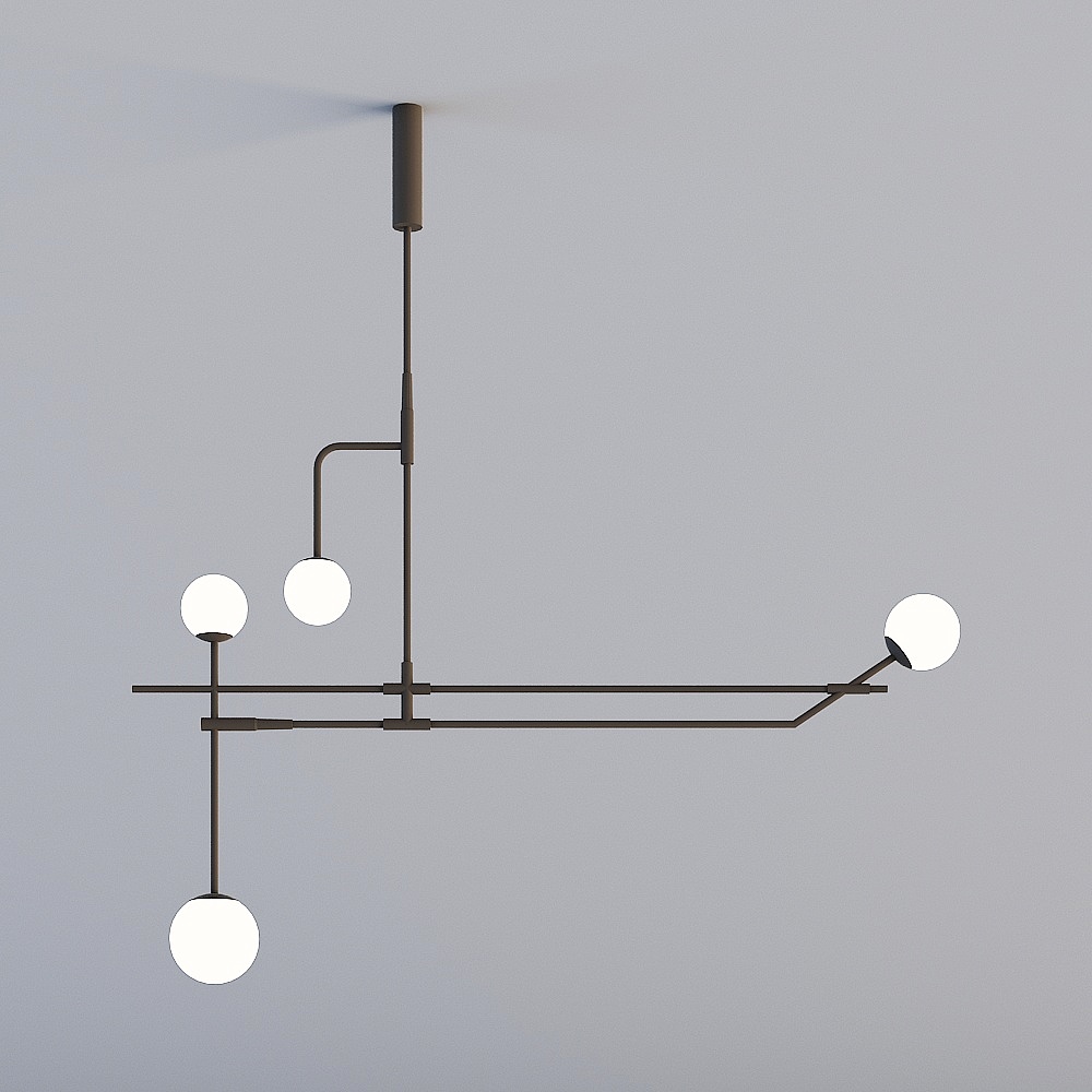 Navo Design Modern Sales Office Reception - Chandelier