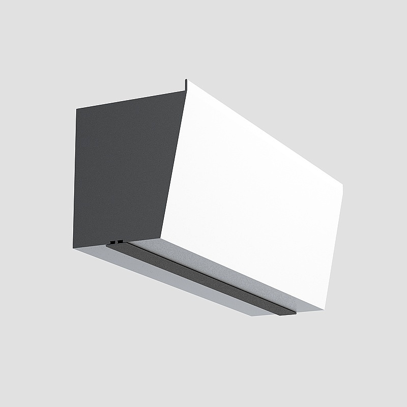 Gray Angular Line 3D Model