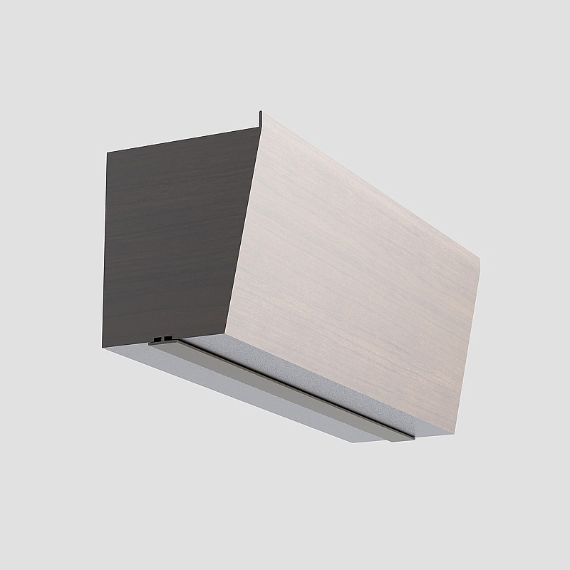 Angular Line 3D Model in Gray Finish