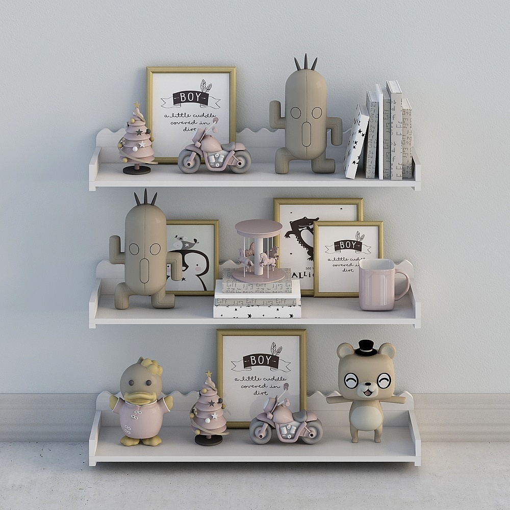 모던 선반 캐비닛 함께 한 캐비닛