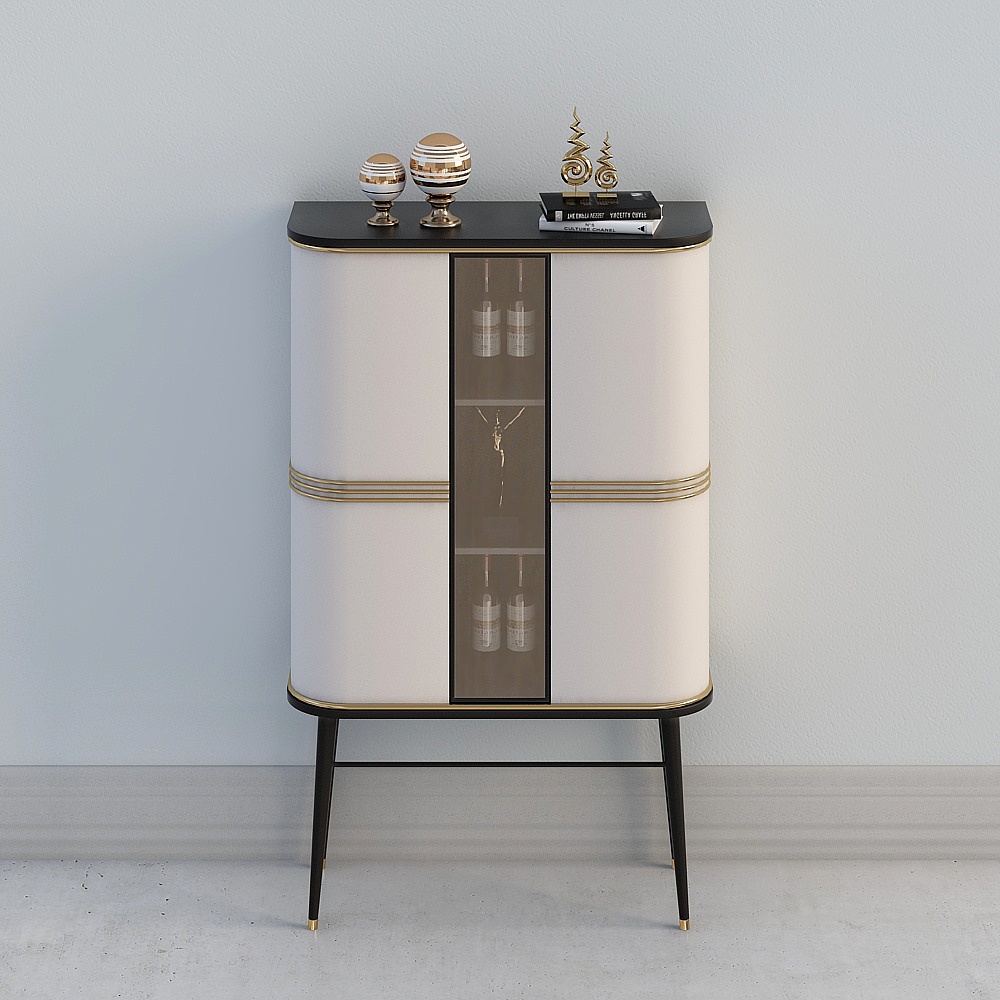 Modern wine cabinet decorative cabinet combination-6