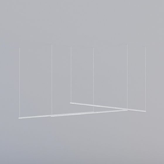 Suspended Geometric Lamp 3D model