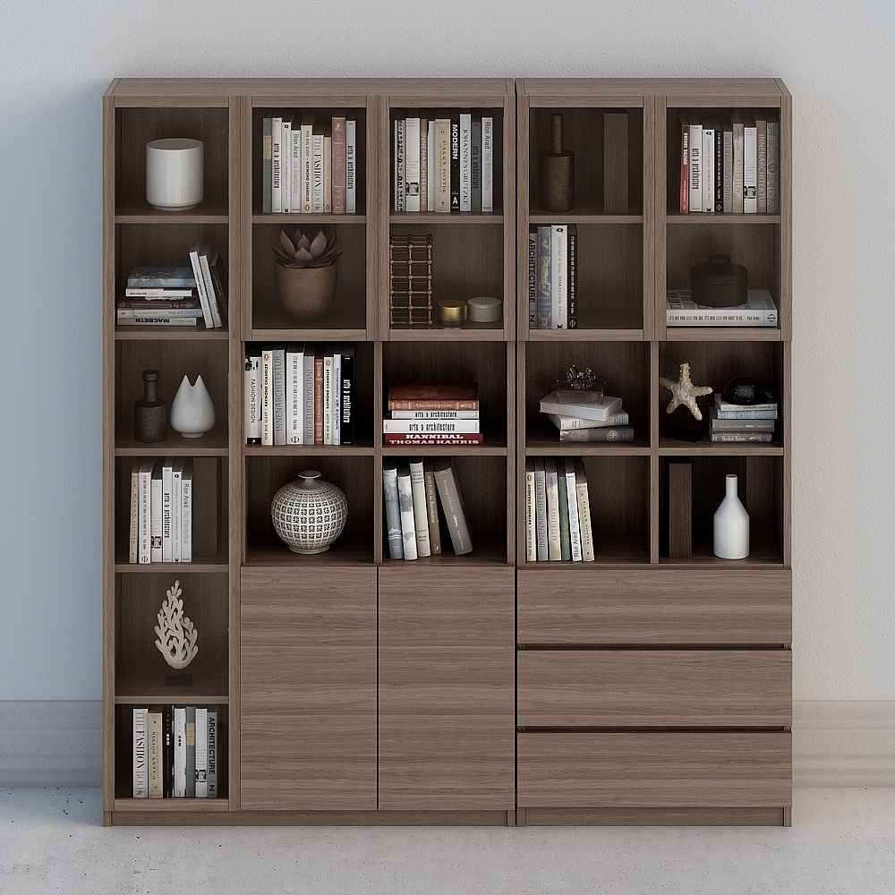 Combinaison de bibliothèque moderne-8