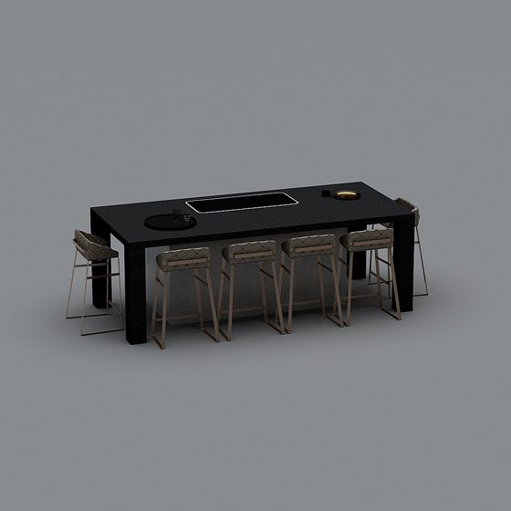 Stylish City Bar 3D model