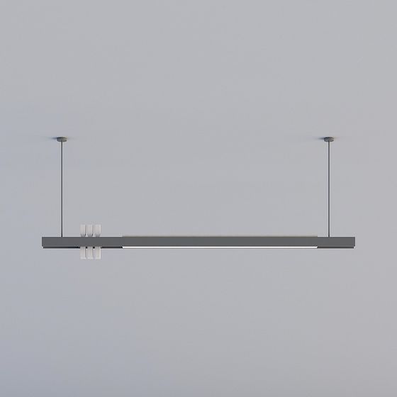 Stylish Low-Poly Pendant Light 3D model