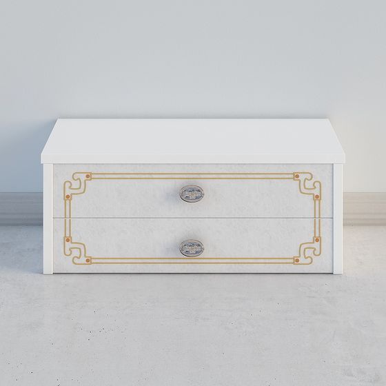 Art Deco Storage Chest 3D model for Creative Projects