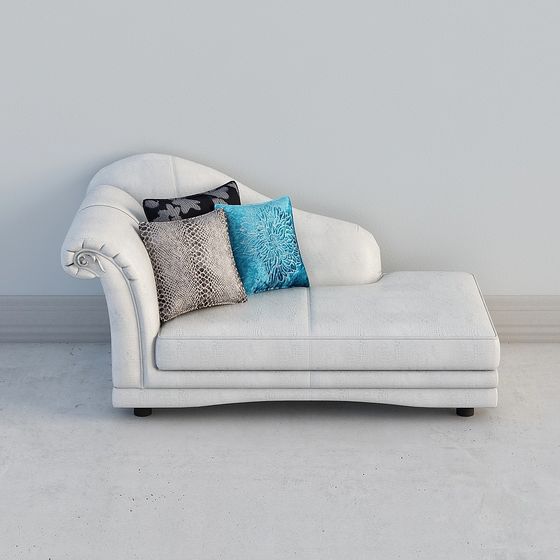 Stylish Low-Polygon 3D Sofa Model for Modern Interiors