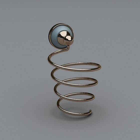 Unique Spring Hook 3D model for Modern Design
