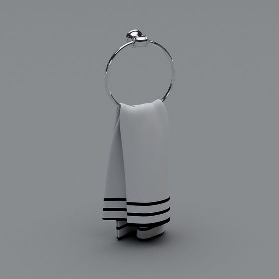 Minimalist Towel Ring 3D model