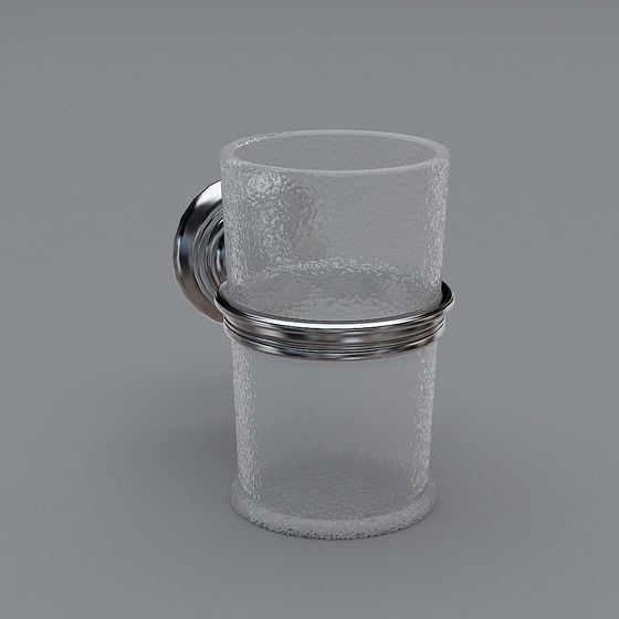 Low-Poly Bathroom Cup Holder 3D model
